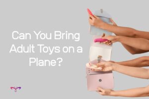 Travel essentials packed in a suitcase for flying with adult toys discreetly